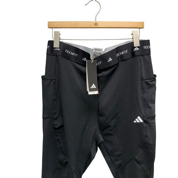 NWT‎ adidas Techfit Cold RDY Full Length Leggings Black Women’s Size 2XL - Picture 4 of 10